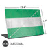 Nigeria Flag Distressed Universal Laptop 16.6in (13.4 x 9.7in) Skin